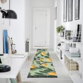 thumbnail image 4 of Yayeee Runner Rug for Bedroom 2'x6' Machine Washable Hallway Non Slip Mat, Orange Tree, 4 of 8