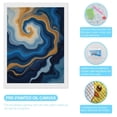 thumbnail image 3 of Diamond Art Kits for Adults, Abstract Blue Gold Swirl Art 5D Diamond Painting Kits for Adults Beginners, DIY Full Drill Diamond Painting, Gem Art and Crafts 12x16, 3 of 7