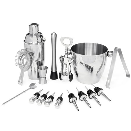 Best Choice Products 16-Piece Stainless Steel Bar