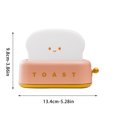 thumbnail image 3 of Toaster Night Light, Cute LED Bedside Lamp with Sleep Timer and Adjustable Brightness, Portable Rechargeable Desk Lamp for Bedroom, Living Room, Childs, Girls and Gift Decor, 3 of 5