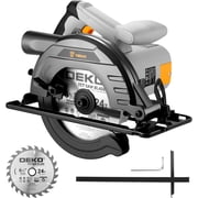Restored 1200 W Circular Saw DEKOPRO Circular Saw with Guide, 4800 rpm, Saw Blade Diameter 165 mm 24T, Maximum Cutting Depth 55 mm 90 , 33 mm 45 , Includes Guide, Ideal