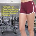 thumbnail image 4 of Dnzceghtig Pantalones cortos deportivos para mujeres y niñas, para correr, gimnasio, playa, entrenamiento informal, pantalones cortos de fitness, 4 of 5