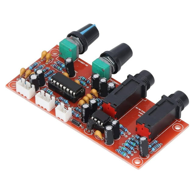 Reverberation Board, DC12-24V Double Sided PCB Adjustable Reverb And Volume Digital Microphone Support Mobile Coils For Audio Equipments