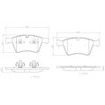 thumbnail image 2 of BALATAS CERAMICAS BREMBO ML500 2008 al 2009 MERCEDES-BENZ 5.5L V8 Delanteras, 2 of 5