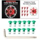 thumbnail image 3 of 12x Perno de rotor de freno de disco icicleta antioxidante Reemplazo de pernos de reparación de freno de disco icicleta de montaña M5x9mm Torn Verde Soledad Tornillos de bicicleta, 3 of 10