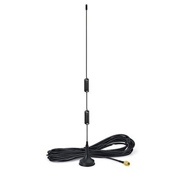 Bingfu Dual Band VHF UHF 136-174MHz 400-470MHz Ham Radio Antenna Handheld Two Way Radio Magnetic Base SMA Male Antenna for Ham Radio Walkie Talkie Icom Yaesu Vertex Standard Horizon Marine VHF Ra