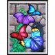 thumbnail image 5 of Cuadros Decorativos 5D DIY diamante pintura mariposas coloridas punto de cruz bordado pedrería mosaico Kit Likrtyny embutido en tela, 5 of 5