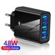 thumbnail image 3 of 5 puerto USB adaptador de cargador de teléfono móvil fuente de alimentación al aire libre para el hogar accesorio de cabeza, 3 of 9