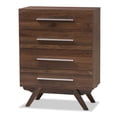 thumbnail image 1 of Baxton Studio Auburn Commode 4 Tiroirs en Marron, 1 of 10