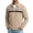 Khaki, variant on Men Casual Cardigan Sweaters Full Zipper Closure Long Sleeve Waffle Jackets
