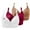 Hot Pink, variant on WCJM Purple 3 Pack Sports Bras for Women 2026 Comfortable V Neck No Underwire Bra Adjustable Strap Breathable Soft Bras