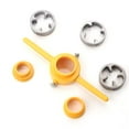 thumbnail image 4 of Plastic Pipe Round Die Set with 3 Dies 1/2inch, 3/4inch and 1inch NPT Die Set Manual Hand Tool for PVC Threading, 4 of 6