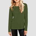 thumbnail image 2 of Ixbnca Boys Girls Tee Shirts Lightweight Round Neck Basic Solid Color Tshirts Comfy Long Sleeve Pullover Tops, 2 of 7