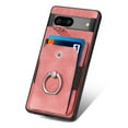 thumbnail image 6 of Feishell for Google Pixel 7 Wallet Case with Elastic Card Holder,Premium PU Leather Shockproof TPU Bumper 360° Rotation Finger Ring Holder Kickstand Anti-Scratch Protective Phone Case,Pink, 6 of 9