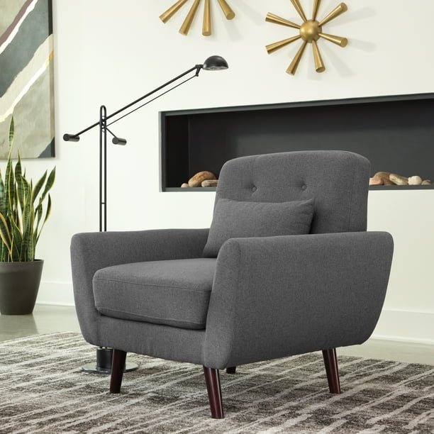 Ofm Mid Century Modern Tufted Fabric Accent Chair Lumbar Support Pillow Com - Modern Tufted Grey Accent Chair Ofm Mid Century Modern Tufted Fabric Accent Chair Lumbar Support Pillow Com - Modern Tufted Grey Accent Chair