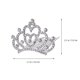 thumbnail image 3 of Corona de pelo de moda para niñas, tiara de cristal brillante, tocado para niñas, accesorio para el pelo de fiesta (blanco), 3 of 5