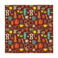 thumbnail image 6 of Wukai Retro Coffee Waterproof Tablecloth for Kitchen Dining, Fits Square Tables for 2-4 Seats -60"x60", 6 of 7