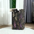 thumbnail image 6 of Yayeee Freestanding Laundry Hamper with Handle Collapsible Large Storage Basket for Clothes, Purple Floral Pattern, 6 of 7