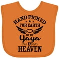 thumbnail image 3 of Inktastic Handpicked for Earth by My Yaya in Heaven with Angel Wings Boys or Girls Baby Bib, 3 of 4