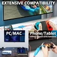 thumbnail image 4 of Switch HDMI Adapter Hub Dock Replacement for Nintendo Switch/Switch OLED, Portable Mini Type C to 4K HDMI and USB Port TV Dock Charging Docking Station Base Adapter Hub for MacBook Laptop Tablet Phone, 4 of 4