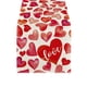 thumbnail image 2 of Camino de mesa de lino | Mantel individual aislante del calor | Decoración para mesa de comedor y cocina para fiestas de San Valentín y cenas familiares | Mantel lavable de 182 x 33 cm, 2 of 7