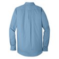 thumbnail image 6 of Mens Long Sleeve Professional Uniform Carefree Cotton/Polyester Poplin Shirt Carolina Blue 4X-Large, 6 of 6