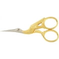 thumbnail image 2 of Gingher 01-005280 Stork Embroidery Scissors, 3.5 Inch, Gold, 2 of 4