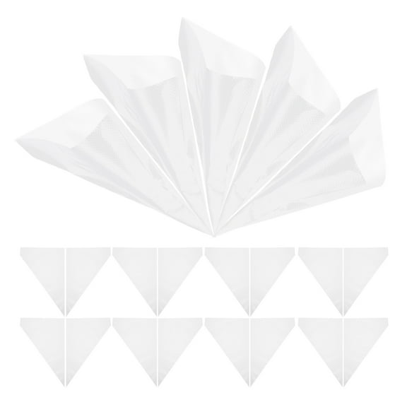 OUNONA Transparent PE Disposable Piping Bags for Baking Decoration 200 Pieces Small Size