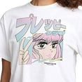 thumbnail image 3 of Instant Message - Preppy Club - Juniors Anime Cropped Cotton Blend T-Shirt, 3 of 6