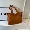 thumbnail image 1 of Bolso de mano informal de gran capacidad para mujer, bolso de viaje sencillo, bolso de hombro grande, bolsos estéticos, bolso de mano con cordón, 1 of 5