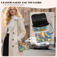 thumbnail image 3 of Pzuqiu Hippie FlowerWomen Leather Crossbody Bag Metal Chain Strap Craftsmanship Trendy Small Leather Crossbody Bags for Women Fashion for Daily Use and Travel, 3 of 7