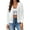 White, variant on Cogild Long Sleeve Button Front Cardigans for Womens Lightweight Solid Color Tops with Unique Scalloped V-Neckline Fall Cardigans for Womens Casual and Stylish Cardigans