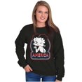 thumbnail image 5 of Betty Boop Cartoon American Wink Women Crewneck Sweatshirt Brisco Brands S, 5 of 6