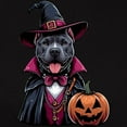 thumbnail image 3 of CafePress - Costumed Pitbull Halloween Women's Value T Shirt - Women's Traditional Fit Dark T-Shirt, 3 of 4