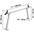 thumbnail image 3 of VEVOR Truck Rack 71"x31" Size 800 lbs Capacity Pick up Truck Ladder Truck Bed Rack with Adjustable Tie-downs for Kayak, 3 of 10