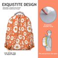 thumbnail image 2 of Bright Floral and Bee Artwork Backpack Lightweight School Backpack for Students with Romantic Sunflower and Daisy Pattern, Wear-Resistant and Adjustable, 2 of 6