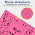 thumbnail image 5 of Avery Printable Rectangle Labels, Bright Pink, 4.75" x 7.75", 20ct, 5 of 11