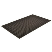 Notrax Antifatigue Mat, Rubber, Drainage Holes, 3 ft W x 10 ft L, Black 39R805