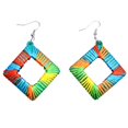 thumbnail image 1 of Pendientes colgantes geométricos jinwen con cordón de nailon, 1 of 8