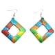 thumbnail image 1 of Pendientes colgantes geométricos en cordón de de color brillante Boho Lady Ear Stud Salvador pendientes colgantes geométricos, 1 of 9