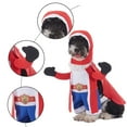 thumbnail image 3 of Stand up Festive Cosplay Costume Holiday Cat Outfit Polyester Fabric Hood Funny Design Adjustable Closure for Halloween Xmas Photo Prop Small Medium Dogs Cats, 3 of 3