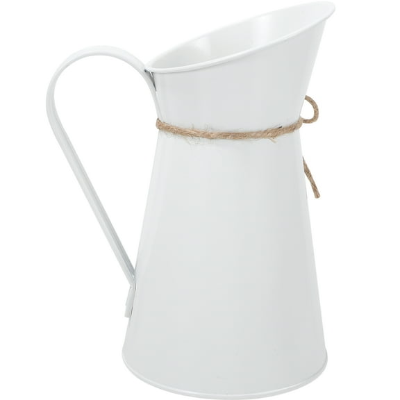 TINKSKY Rustic Metal Jug Vase Floral Arrangement Pot Home Decor 1Pack