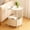 White, variant on PinkSheep Round Side Table with Storage Bakset, Small Bedside Table End Table for Living Room Bedroom, Gray