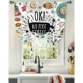 thumbnail image 2 of Coffee Cup Cake Dessert Window Curtain for Living Room Bedroom Balcony Cafe Kitchen Tie-up Roman Curtain, 2 of 7