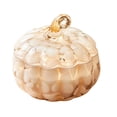 thumbnail image 2 of 5.12 Inch Glass Pumpkin Jar Candle, Pumpkin Shaped Candle Fall Candles, Autumn Decorative Pumpkins for Fall, Halloween Candle for Home Thanksgiving Pumpkin Decor & Fall Candles and Lanterns, 2 of 5