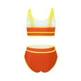 thumbnail image 4 of UTSJKR Womens 2 Piece Swimsuits High Waisted Bikini Set Tank Top Tankini Tops with Swim Bottoms Beach Resort Wear Orange XL, 4 of 6
