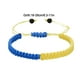 thumbnail image 2 of Pulseras para mujer, regalos para mujer, conjunto de pulsera ucraniana amarilla y azul, pulsera de cuerda, pulseras de hilo, pulsera con cristal natural, pulsera con colgante, 2 of 2