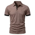 thumbnail image 1 of StSilkitty Men's Casual Short Sleeve Golf Shirts Solid Color Collared Buttons T-Shirt Soft Breathable Tops, 1 of 7