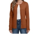 thumbnail image 1 of Besolor Womens Fall Button down Cardigan Sweaters Casual Open Front Long Sleeve Knit Solid Color Sweater Coat, 1 of 3