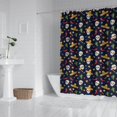 thumbnail image 2 of Navy Mexican Skull Pattern Shower Curtain 72"x84" ,Bathroom Decorative Shower Curtains Set with 12 Hooks,Modern Waterproof Washable Shower Curtain, 2 of 6